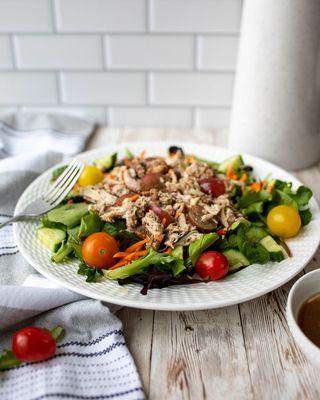 Freshly made grab and go salads and meals.