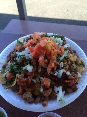 Al pastor nachos