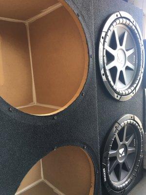 Custom boxes for subwoofers... yes we do that.