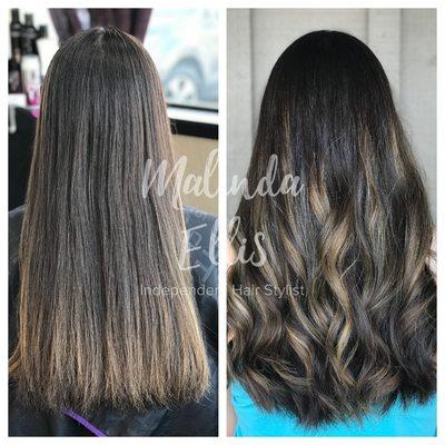 Before and After Balayage