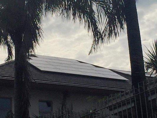 My solar panels on the roof of my house