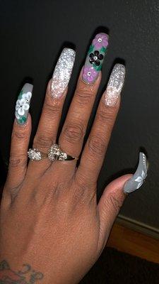 Top nails broke did his thang