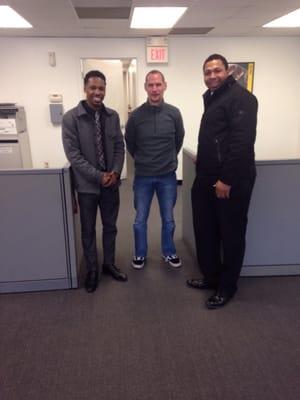 Mike(Manager), Charles (Assistant Manager in Training) & Mike (The Transporter). Team Hertz