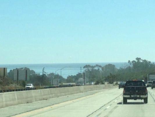 Highway through Carpinteria