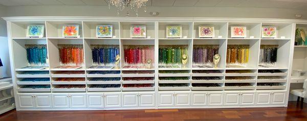 Choose from thousands of different types of beads and gems.