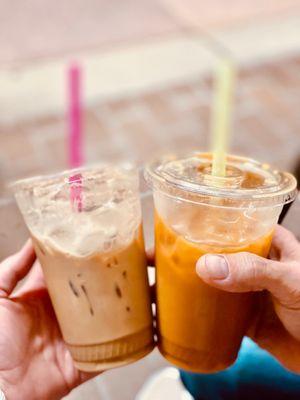 Butterfinger Iced Latte & Iced Americano