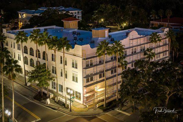 Aerial shot of our building, we are on the Main Street side of downstairs.