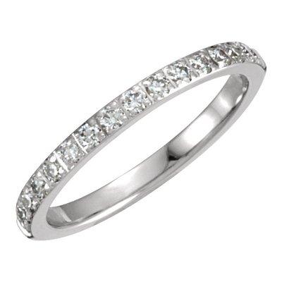 14K WG Diamond Wedding Band