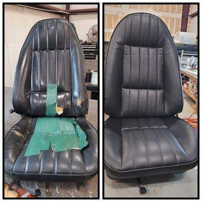 custom sewn seat covers for 1970 buick Rivera with new foam