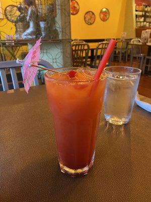 Guava strawberry purée juice