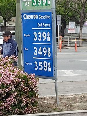 Yikes! 2290 Alum Rock in SJ, gas is high near the freeway