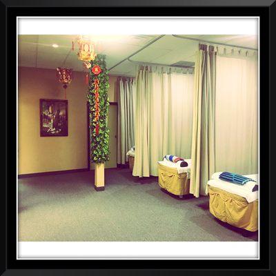 Private booth for full body massage