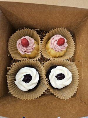 Mothers Day Buntini box. Black Forest Chocolate  Lemon Raspberry