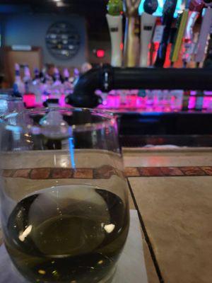 Chardonnay at the bar.