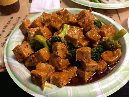 General Tso's tofu.