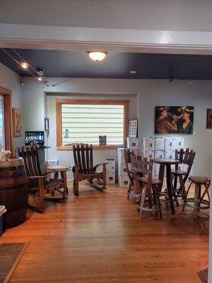 Cute, cozy & inviting tasting room.