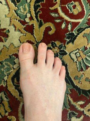 My neutral pedicure