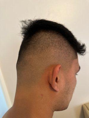 The barber that gave me a haircut suck, this is not a medium fade this is hight and tight