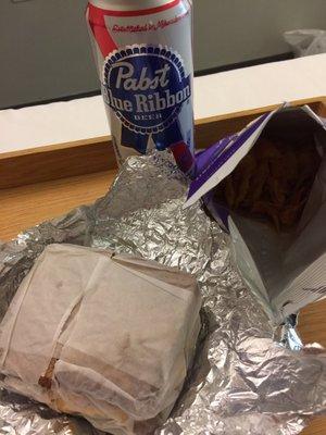 PBR/Tuna melt/Kettle chips