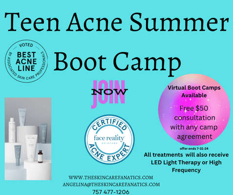 Offer is good for teen or adult acne. Get the results you have always desired with Face Reality!