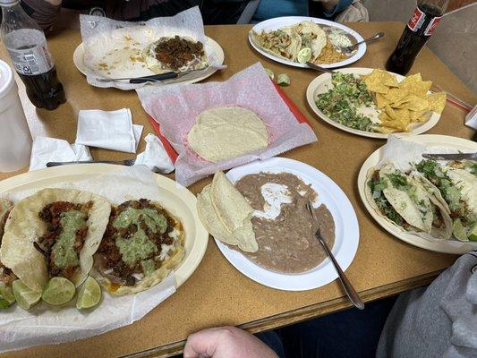 The tortillas are freshly made, order a few extra and a side of beans!