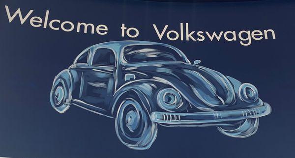 WELCOME TO VERNON VOLKSWAGEN! Custom artwork by KatherineBoggs.com