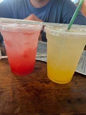 Watermelon crush and orange crush-fresh fruit!!