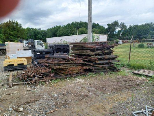 25 panels antique wrought iron cemetery fence for sale. Includes 2 double drive gates and a single walk gate.