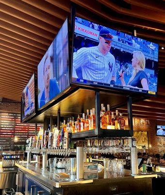 Tvs at the bar