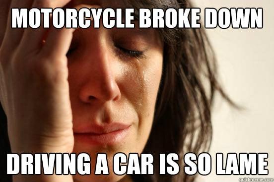 don't let you're motorcycle be broken down come to our shop and have it running!!