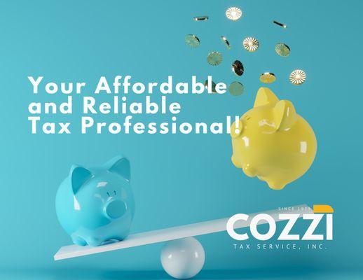 Cozzi Tax Services, Inc. is your affordable and reliable tax professional.