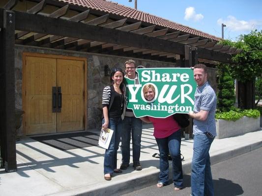 Brooke, Fernanda, Andrew and Jay said "The Yakima Valley warms the entire state with its sun and culture."