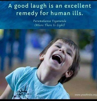 Laughter is nature cure medicine.