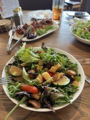 Mixed greens salad with balsamic vinaigrette.