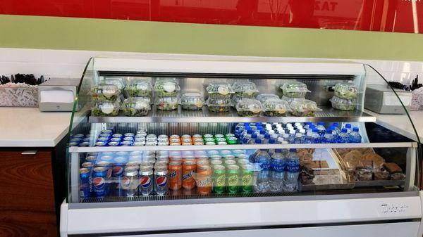 Drink and salad case