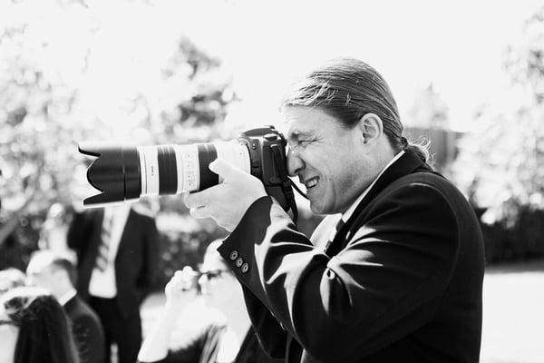 Doug Slater photographing on location.