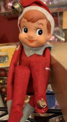 Vintage elf on the shelf knee hugger