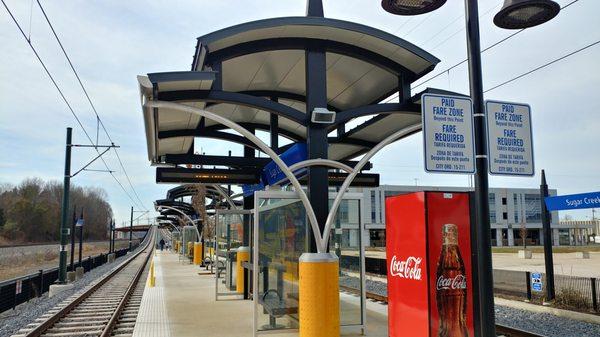 Platform at Sugar Creek Station, Charlotte