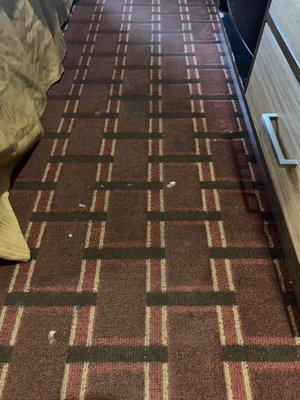 The carpet in the room was disgusting! It hasn't been cleaned in years!!!