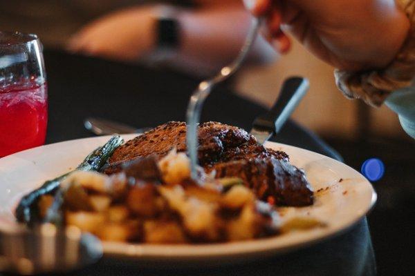 TA Ranch Signature Brisket with scalloped potatoes