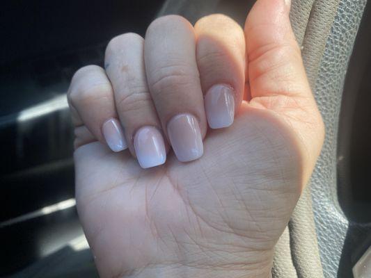 natural ombré nail