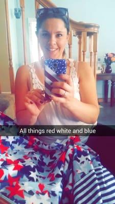 All things red, white, & blue! I'm soooo happy!!!