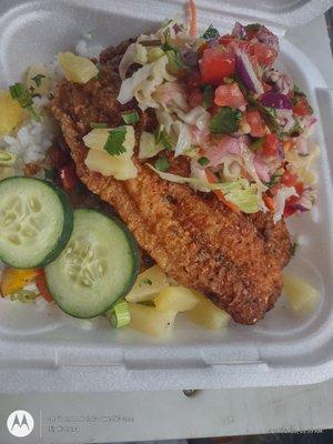 Fried Grouper Bowl