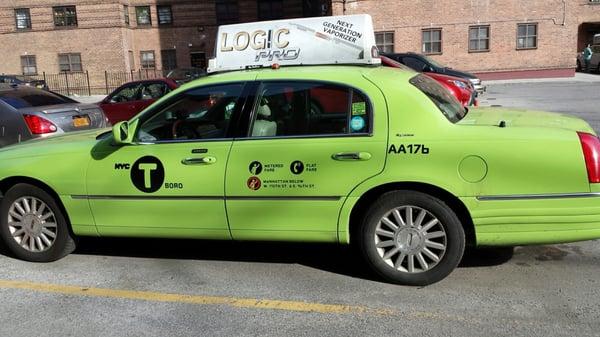 NYC Borough Medallion Green taxi