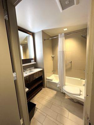 Bathroom in a 2 full bedroom.