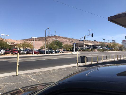 Photo in the parking lot facing the road to the car dealerships in case you don't pass your smog and opt for a new car instead LoL.