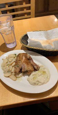 Floyd's special chicken, baba, Lima beans and pita bread was delicious!