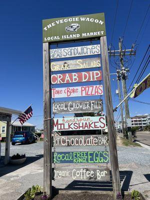 How could you pass up the sign with so many goodies