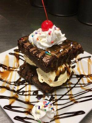 Brownie "Bonzon" sundae