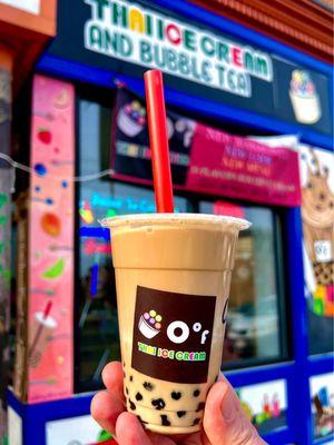 Coffee milk bubble tea - they offer lots of bubble tea flavors